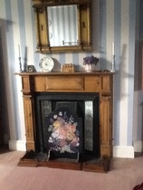 If you've got a fireplace, what's above it?