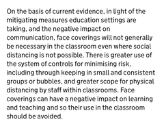 The logistical issue with closing primary schools...