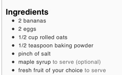 Using up banana