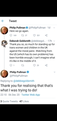 Rachel Rooney criticised by Philip Pulman