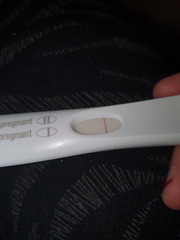 Too early for clear blue? do you see a line?