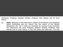 Women & Equalities Commitee live today at 2.30