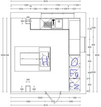 Kitchen configuration in new house!