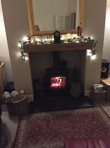 If you've got a fireplace, what's above it?