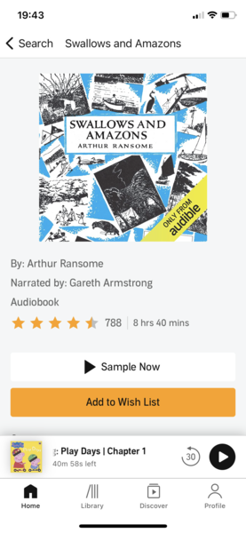 Audible...what am I doing wrong?