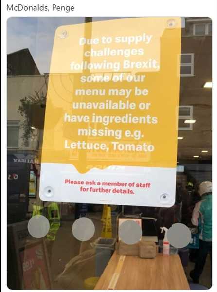To wonder why Brexit means there are no Cheese bites at Macdonalds?