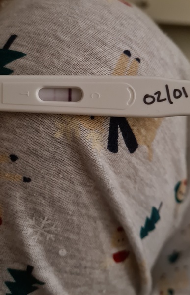 Weord pregnancy test result