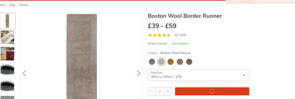 To order a rug today and get it tomorrow?
