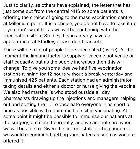 Vaccination - does this seem correct?