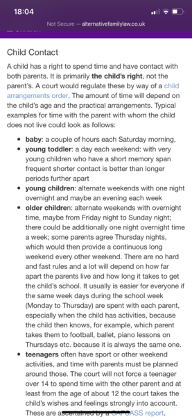 Please would someone advise what to do, 12 month old dd & contact