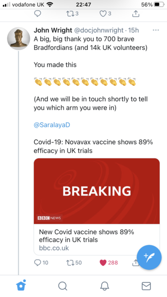 novavax vaccine trial  - anyone else?