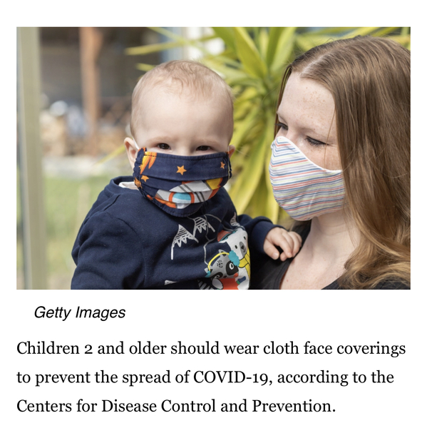Nursery requires babies to wear masks