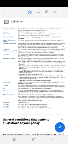 Urgent advice needed re pre-existing conditions
