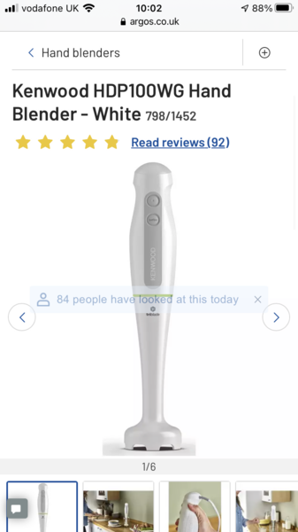 Hand held blender which doesn't splatter food upwards?