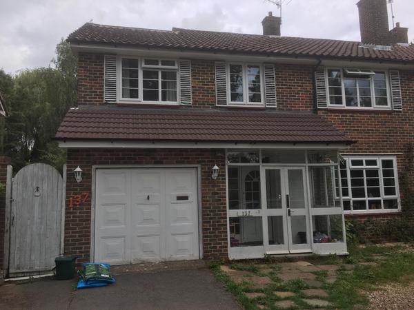 Flat roof to pitch roof - permission?
