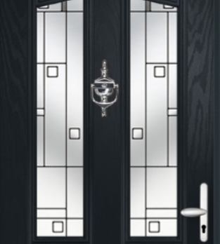 Satin glass or stippolyte for front door side lights?