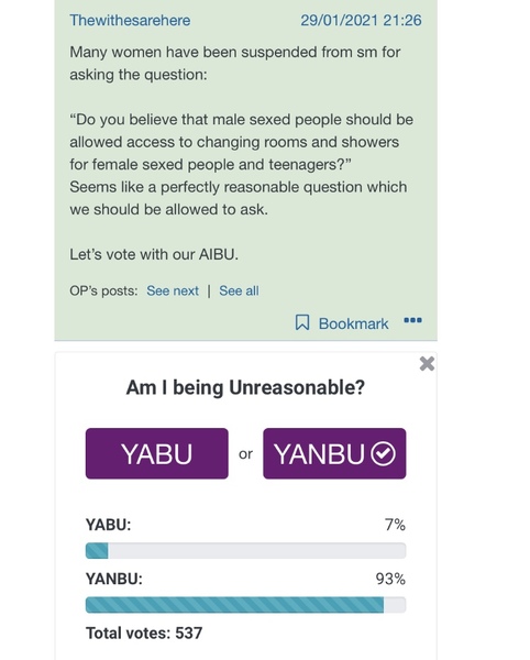 AIBU to think women should not be banned from Social media for asking the question - Thread 3