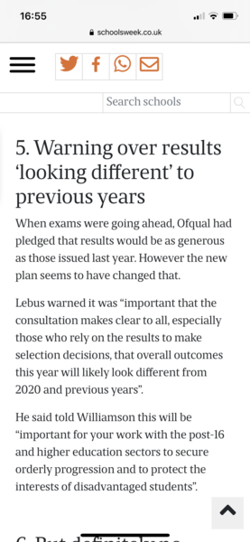 Exams cancelled