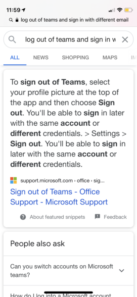 Uninstalling MS Team, then re-installing (linked to other email address instead). Help!