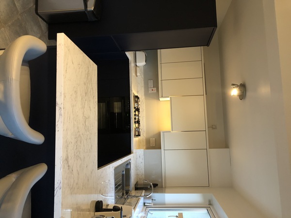 Navy kitchen
