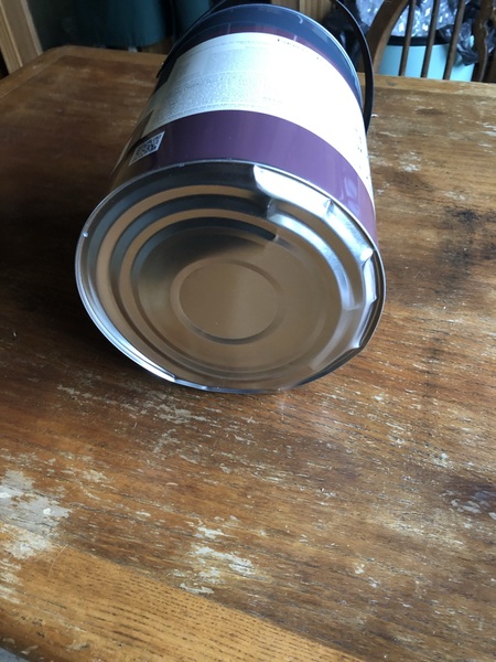 Bulging base on new paint can?