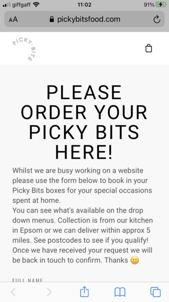 To want to go to Markies for picky bits