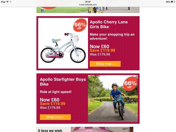 Halfords and every day sexism