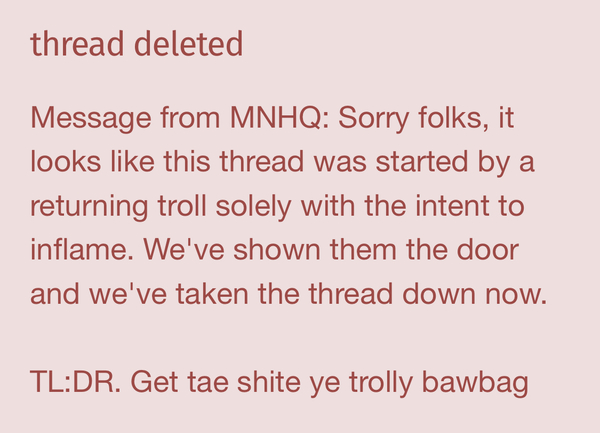 Not a thread about a thread, but ...