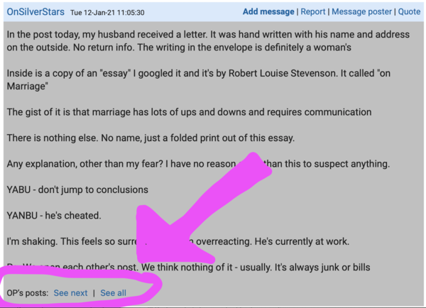 My husband received something very strange in the post ...