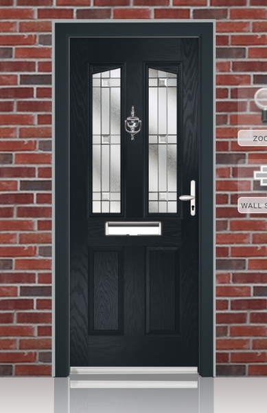 Satin glass or stippolyte for front door side lights?