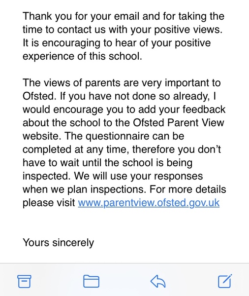 Contacting Ofsted
