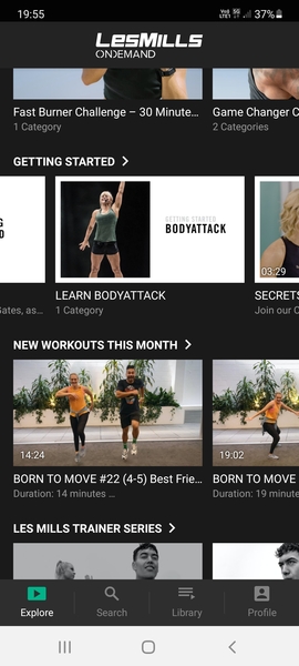 Les Mills on demand support thread