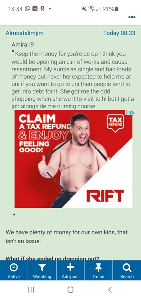 Adverts in middle of posts