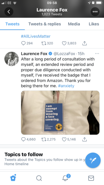 To ask if Anxiety is an acceptable excuse for not wearing a mask?