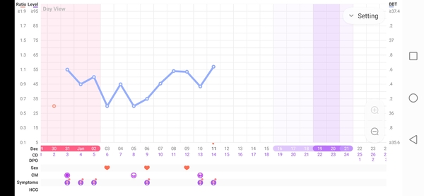 No positive OPK but feel like I'm ovulating. [chart attached]