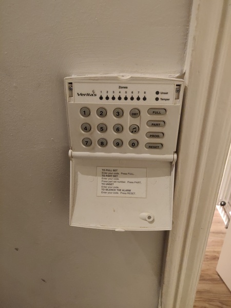 Removing burglar alarm panel/sensors