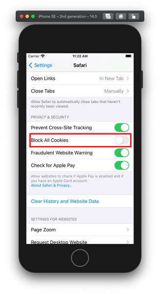 Cookie message all the time?