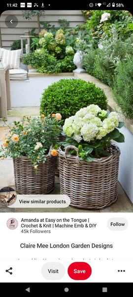 Wicker baskets outdoors?
