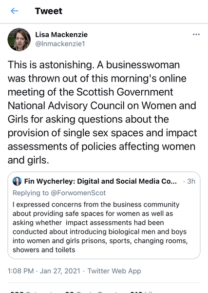 AIBU to think women should not be banned from Social media for asking the question