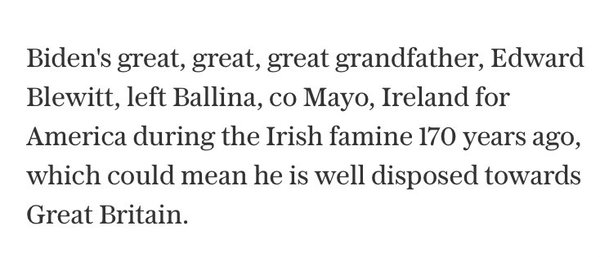 Westministenders: Biden Time Til The Penny Drops