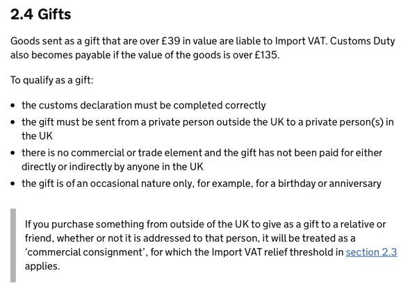 To wonder why shoppers are surprised at post-Brexit customs and duties?