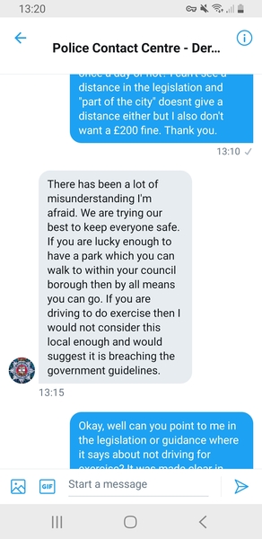 to think Derbyshire police need to read the LAW and understand that you can't fine people when they are not breaking it