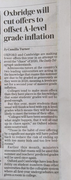 Oxford Cambridge 2021 Thread 6