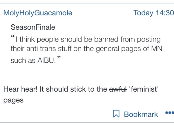 AIBU to think women should not be banned from Social media for asking the question