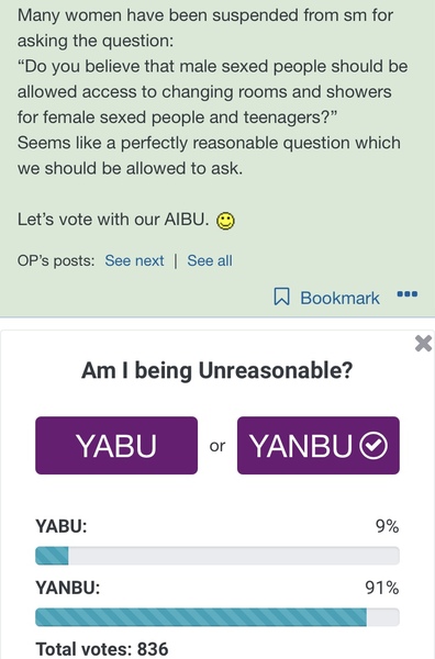 AIBU to think women should not be banned from Social media for asking the question - Thread 2