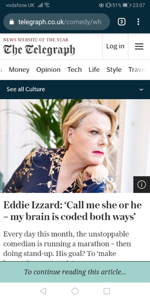Eddie Izzard...