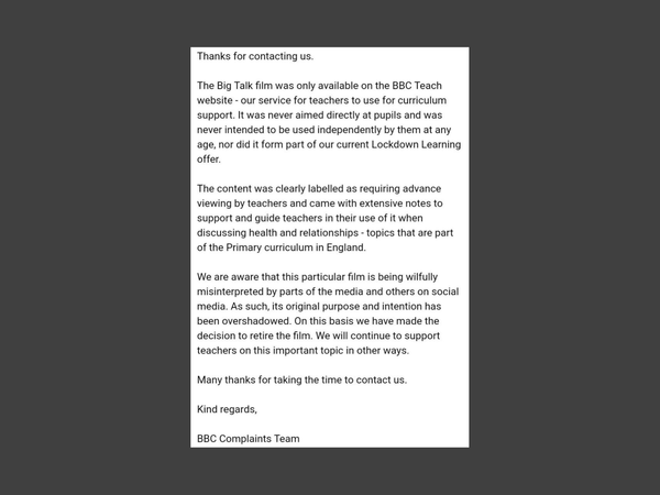 Sarah Vine on BBC Indoctrination of children on 100 'genders'