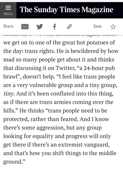 Graham Norton “as if there are trans armies coming over the hills”
