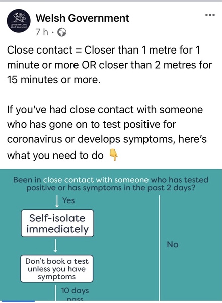 Walk with friend for 25 mins now tested positive