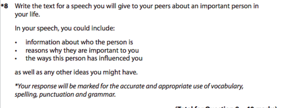 L6 writing exercise - should I be worried?